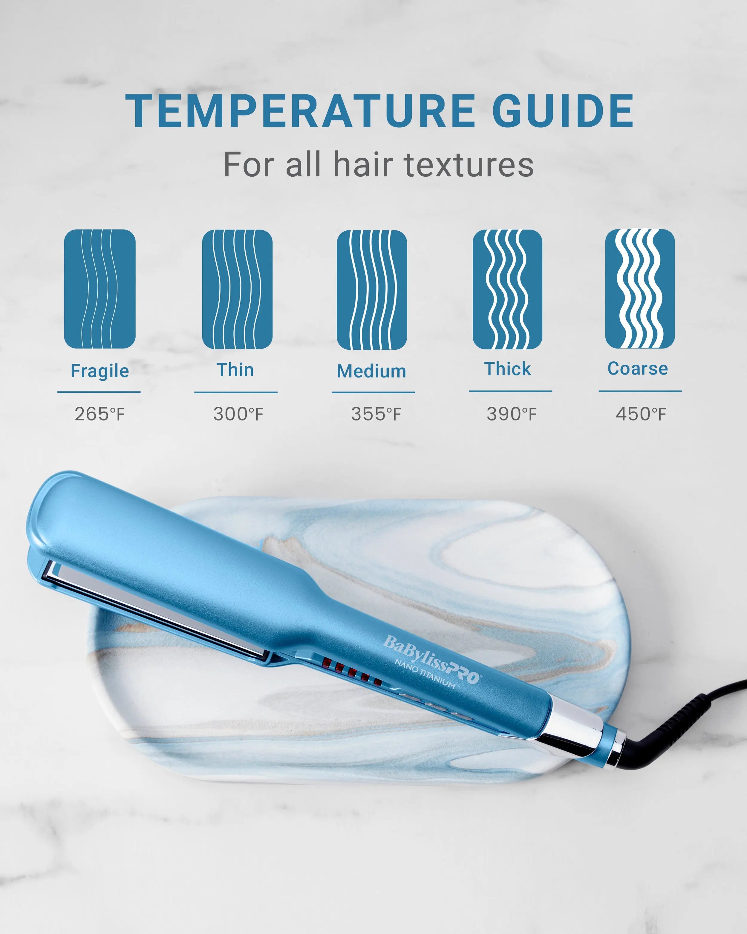 BaBylissPRO Nano Titanium 1.5" Ultra-Sleek Hair Straightener – Professional Flat Iron for Smooth, Shiny Results