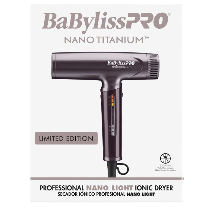 BABYLISSPRO NANO TITANIUM LTD ED NIGHTFALL COLLECTION LIGHT IONIC HIGH-SPEED DRYER