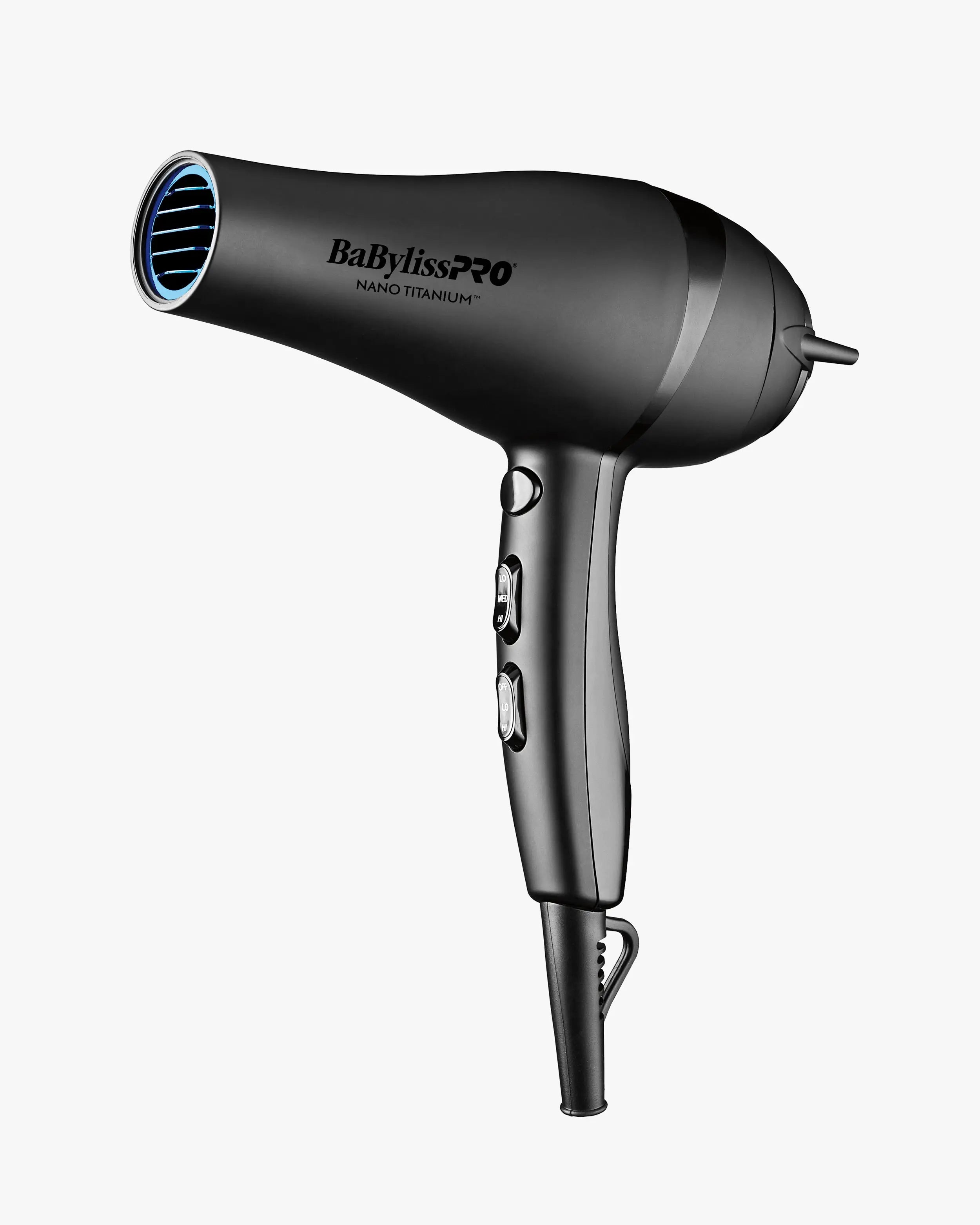 BaBylissPRO Nano Titanium Professional Ionic Dryer Matte Black – 2000W High-Power Hair Dryer