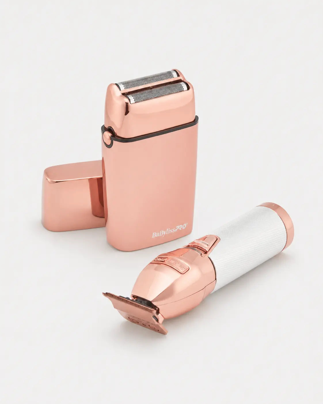BaBylissPRO LimitedFX Rose Gold Trimmer & Double Foil Shaver Combo