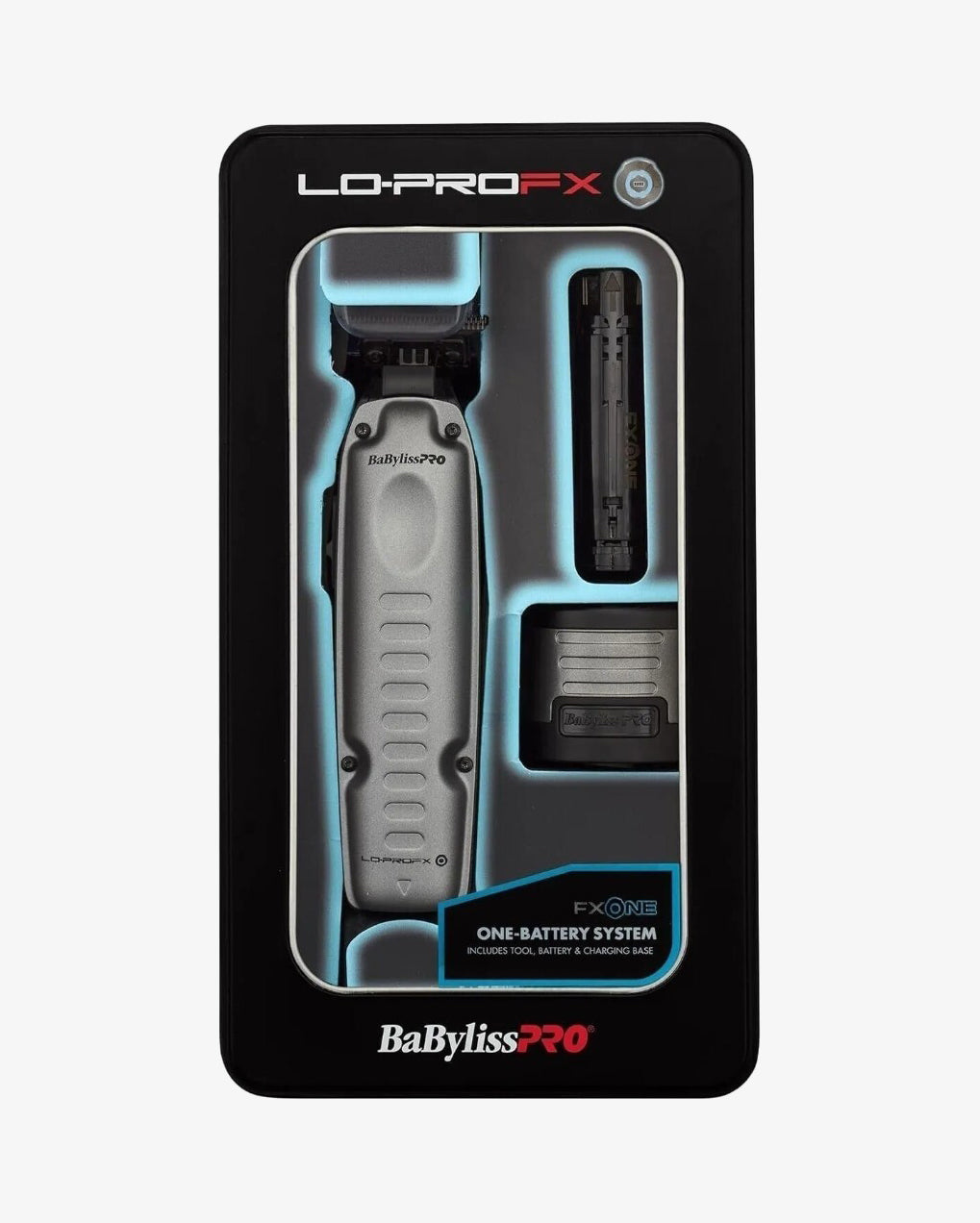 BaBylissPRO FXONE LO-PROFX Cordless Clippers – Professional Low-Profile Fade Clipper with Interchangeable Battery