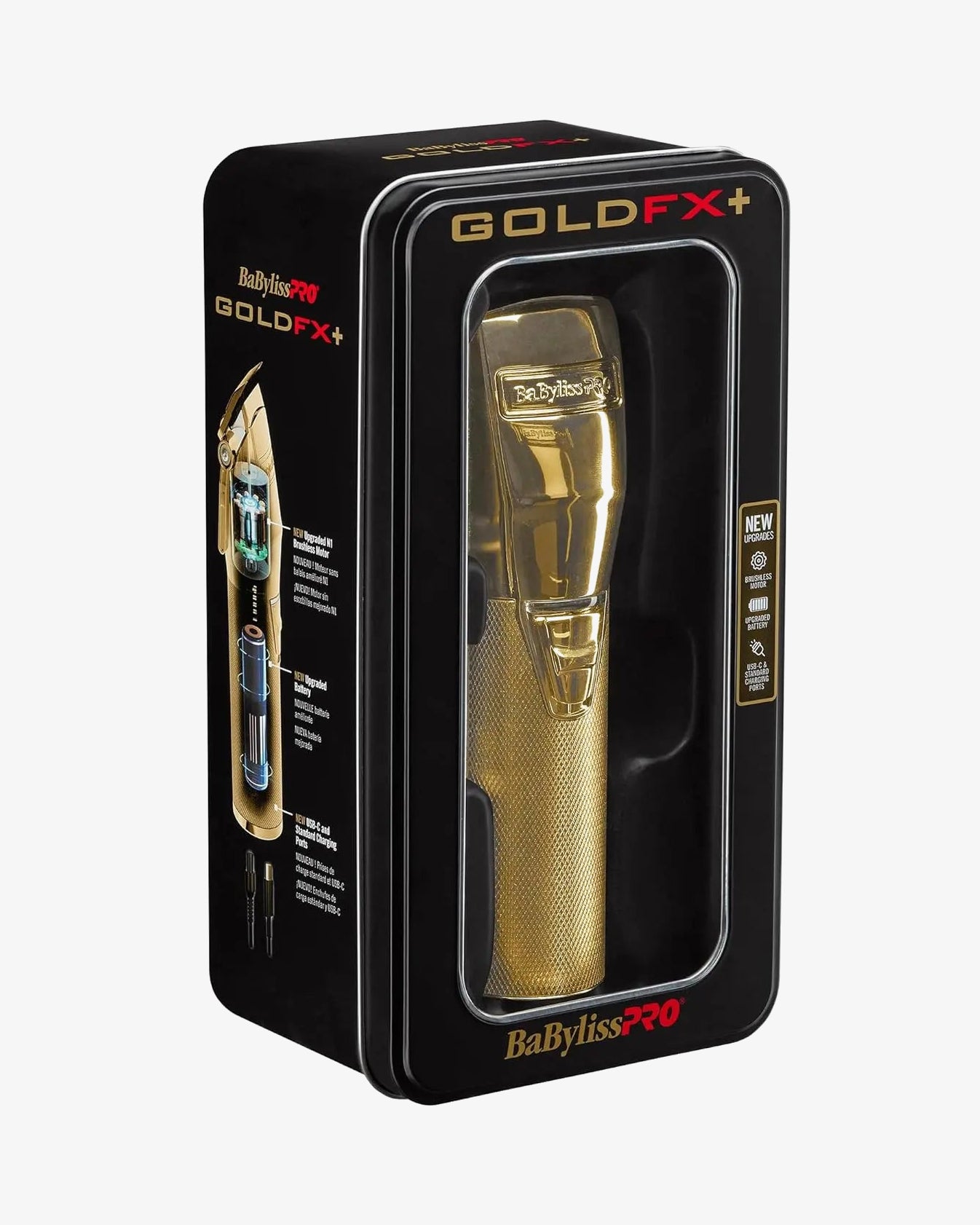 BaBylissPRO GoldFX+ All Metal Lithium Clipper –  Professional Cordless Clipper