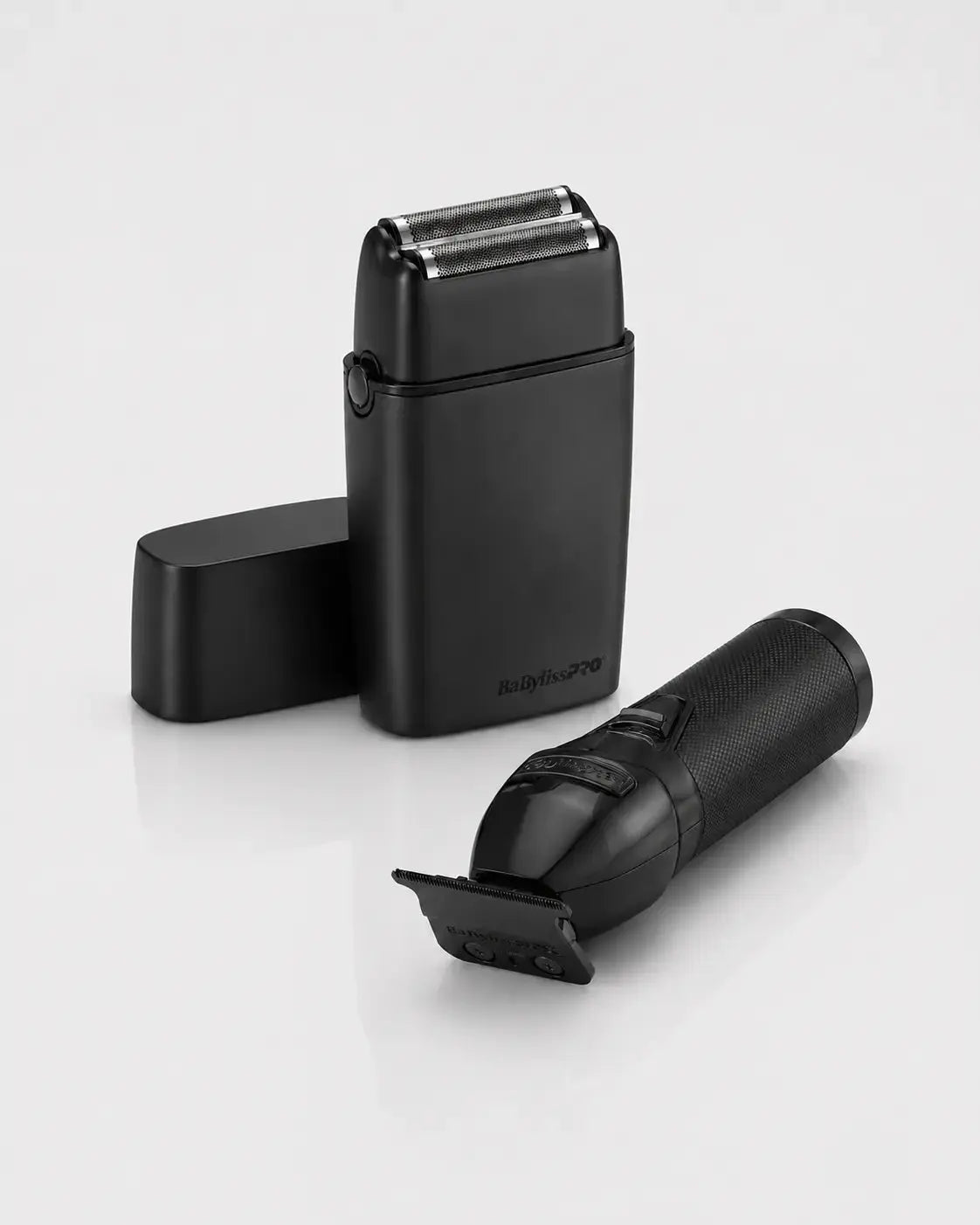 BaBylissPRO LimitedFX Matte Black Trimmer & Double Foil Shaver Combo