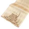 CLIP-IN EXTENSIONS 7PCS CLOSE-UP COLOR#F18.22-Ash blonde with Strawberry Blonde-Morado Hair