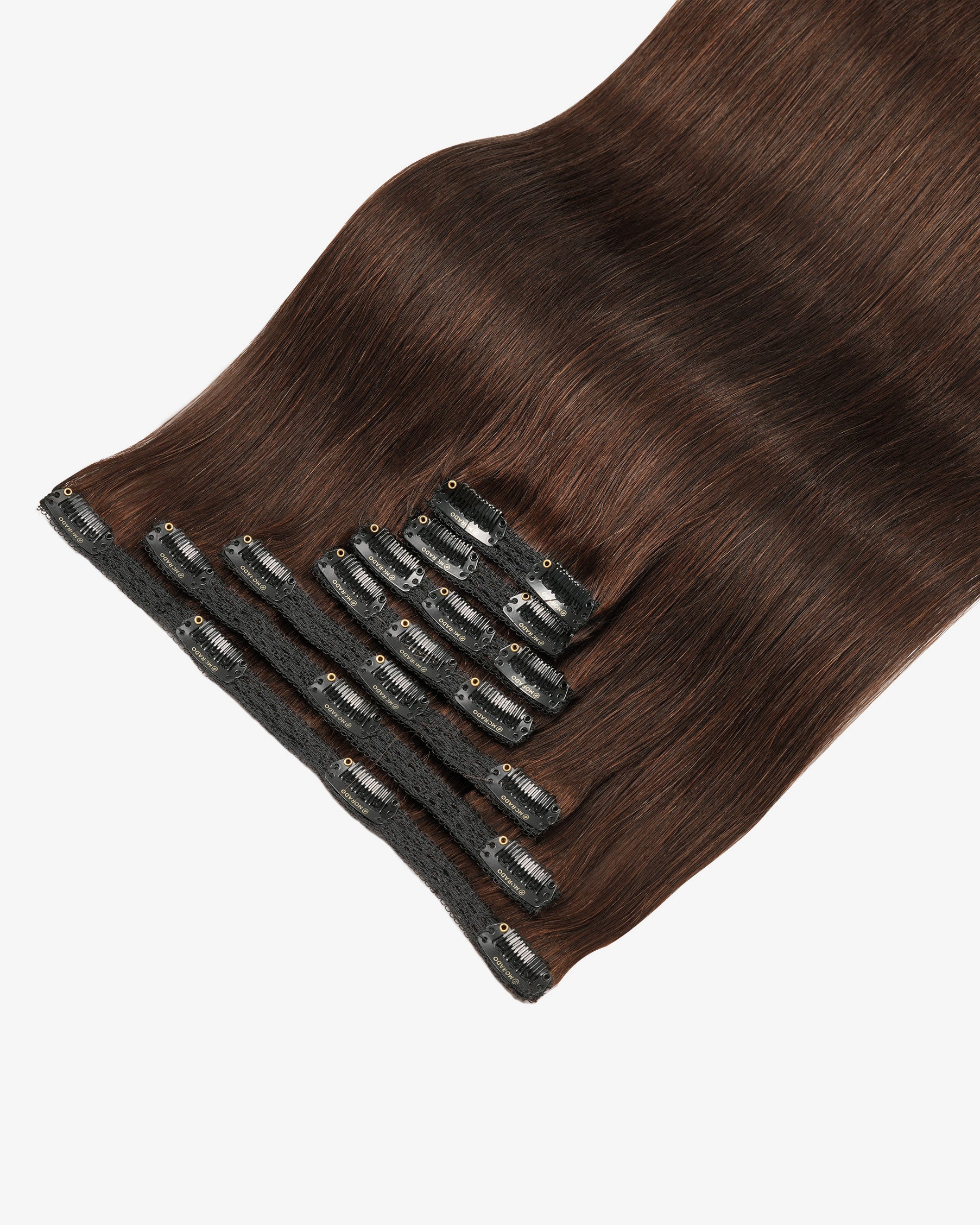 Clip-In Hair Extensions Dark Brown #2