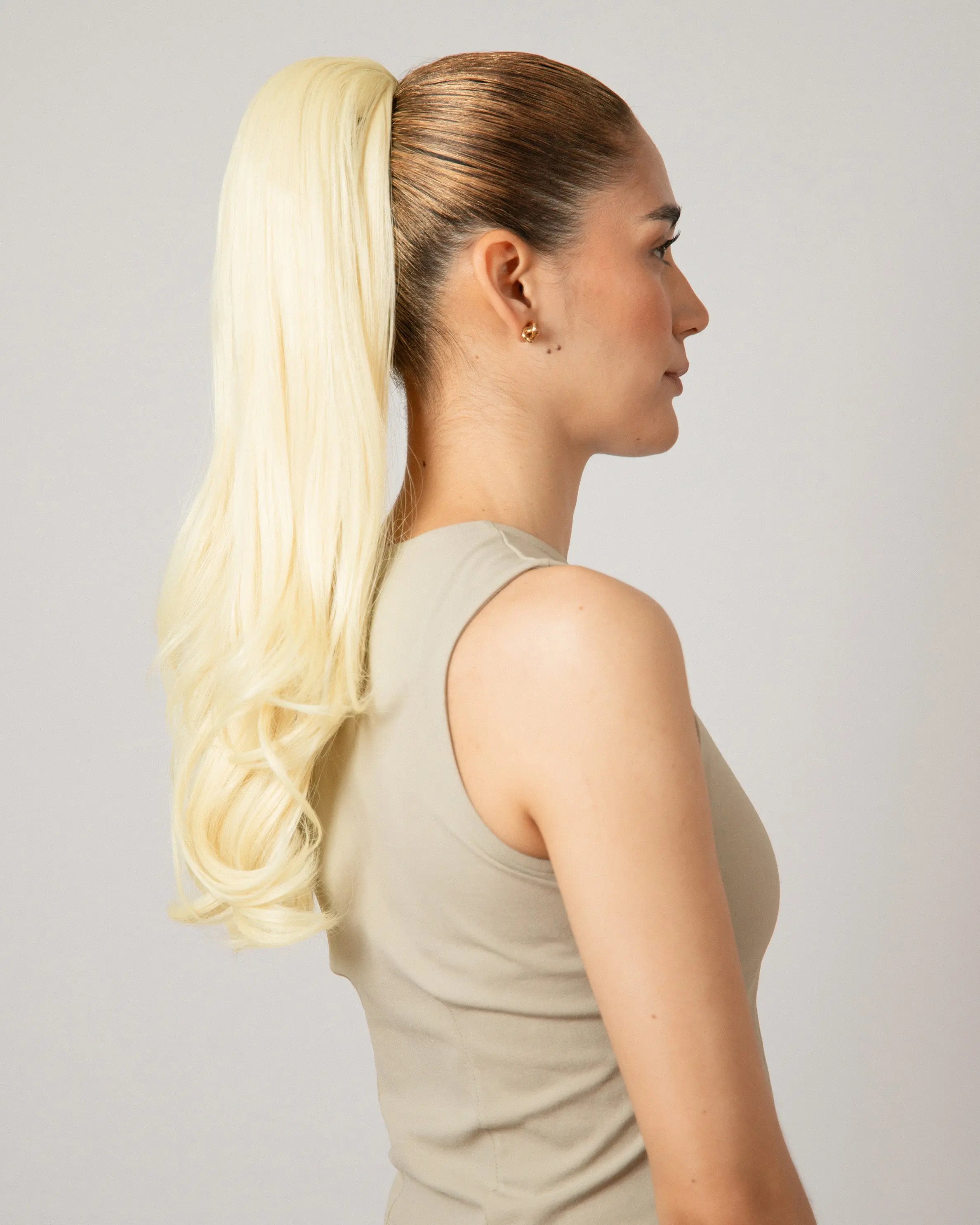Premium Synthetic Drawstring Ponytail Cami 19”