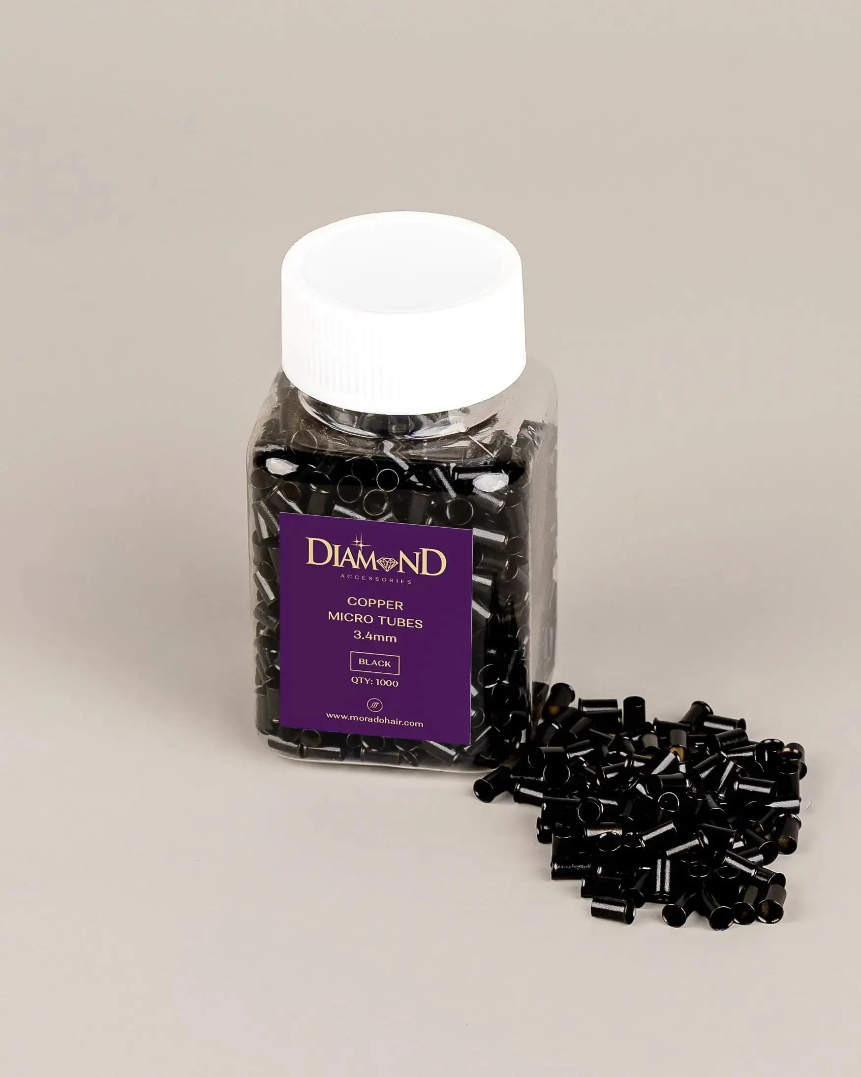 Copper Flare Beads Silicone Free (I-Tip) #color_black