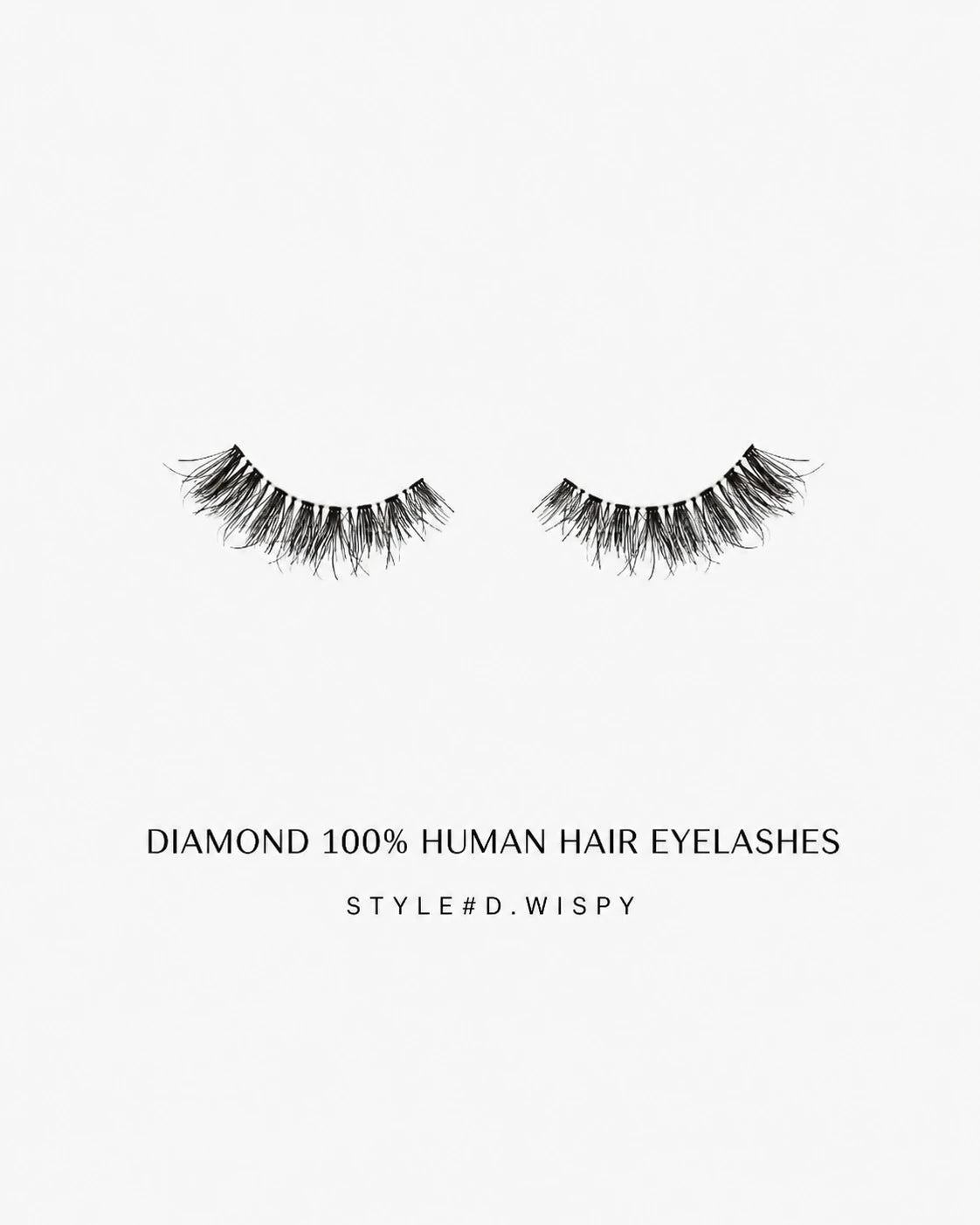 Human Hair Strip Eyelash Style D.Wispy