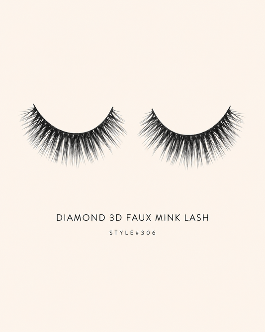 Diamond 3D Faux Mink Lashes Style #307 – Voluminous, Multi-Layered, Reusable, Dramatic Full Glam
