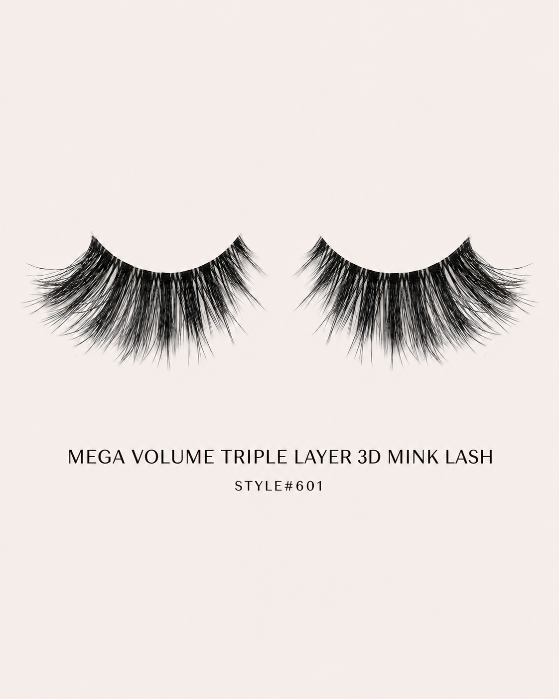 Diamond Mega Volume 3D Faux Mink Lashes  Style #601 – Wispy, Fluttery, Reusable, Dramatic Full Volume