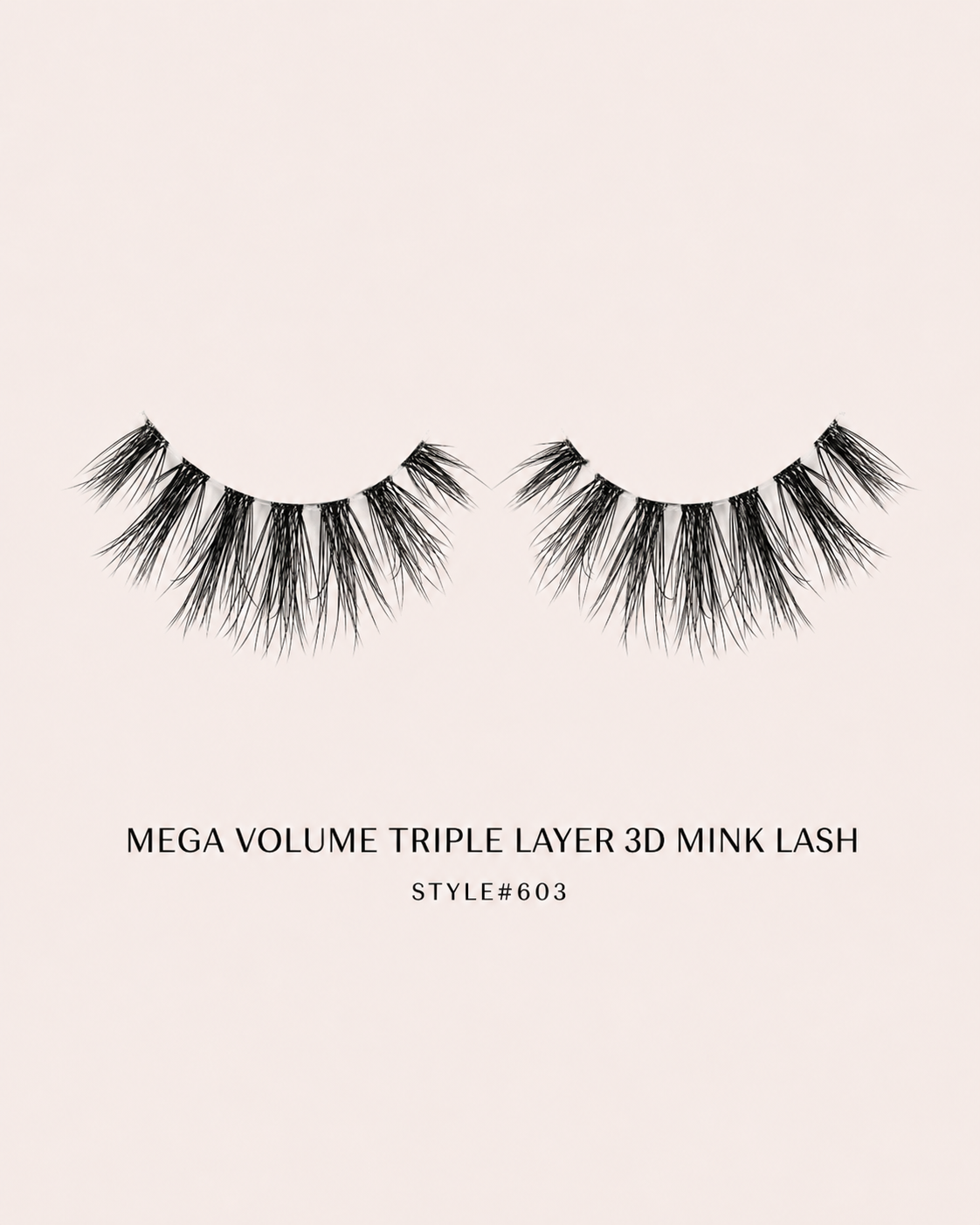 Diamond Mega Volume 3D Faux Mink Lashes Stye #613 – Wispy, Fluttery, Reusable, Dramatic Full Volume