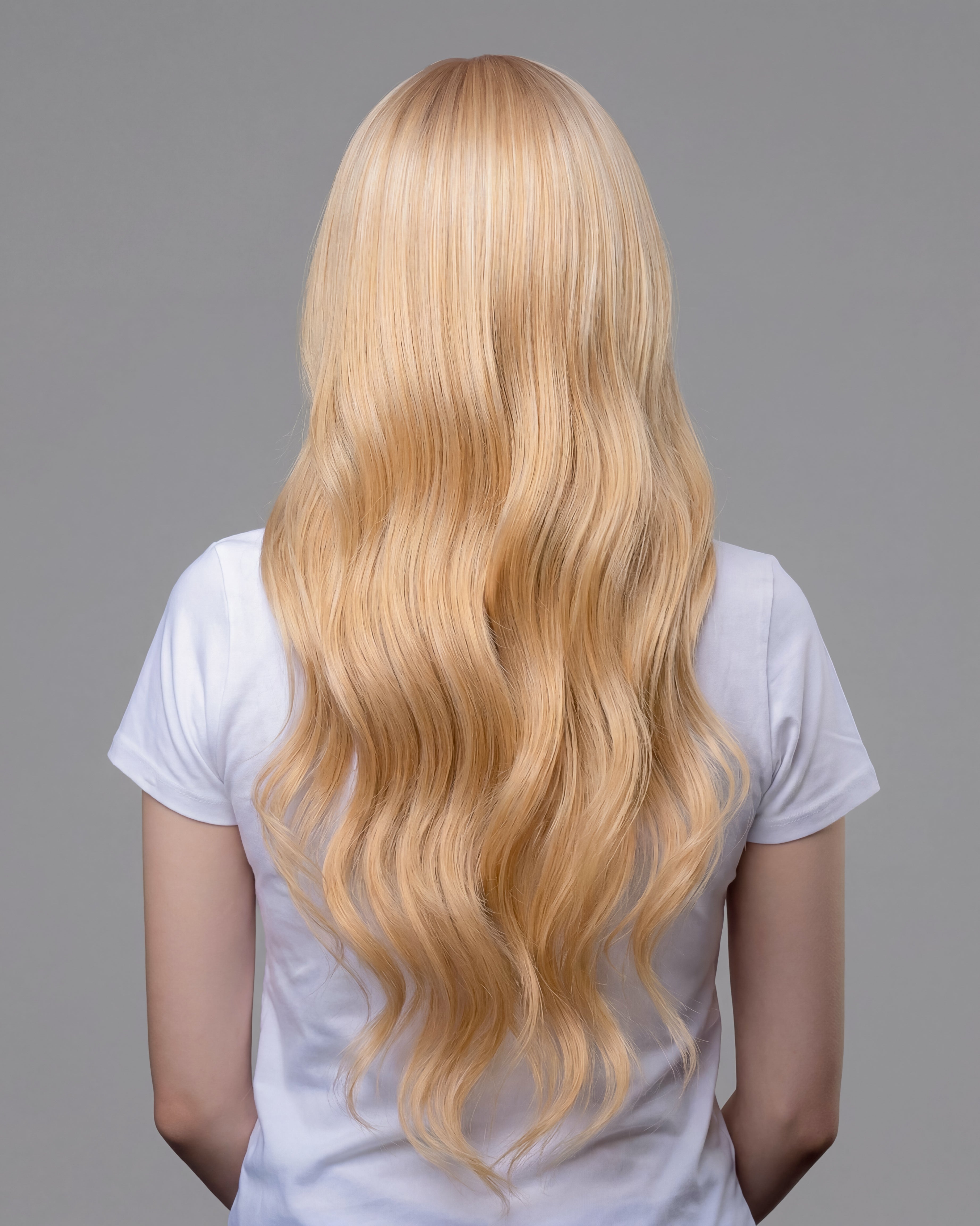Diamond Weft Hair Extensions Bronze Blonde with Platinum Blonde #6/613