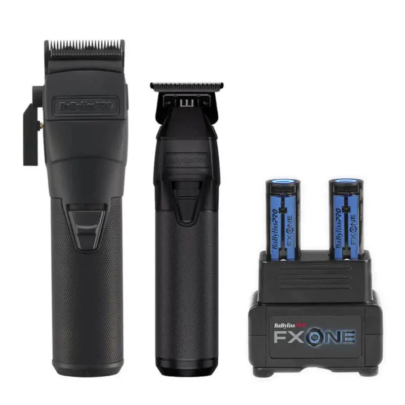 BaBylissPRO FXONE CLIPPER/TRIMMER PREPACK MATTE BLACK (Bonus! Free Dual Charger) BaBylissPRO
