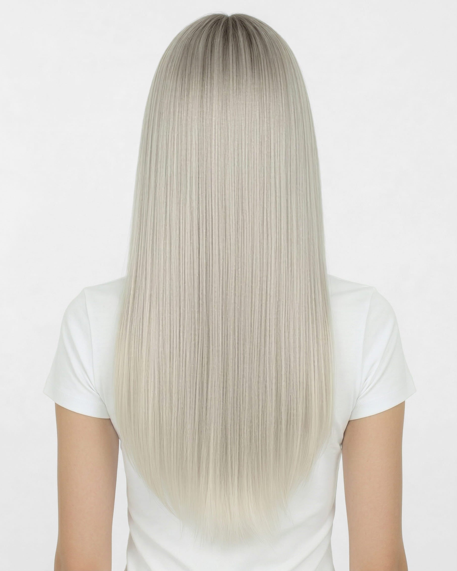 Premium Synthetic Full Wig With Skin Iris 20"