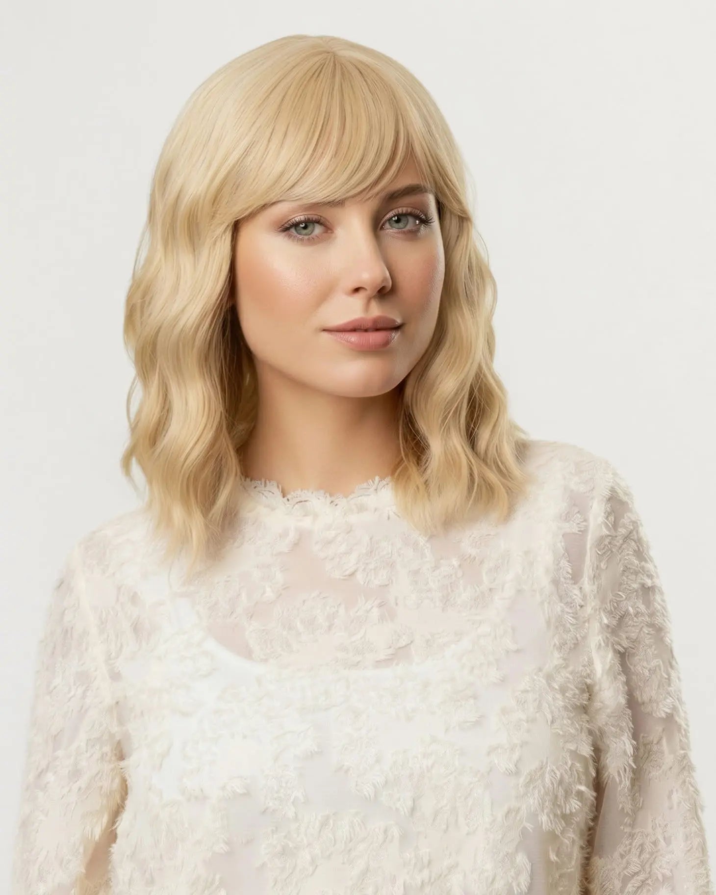 Premium Synthetic Full Wig With Skin Laura 12"