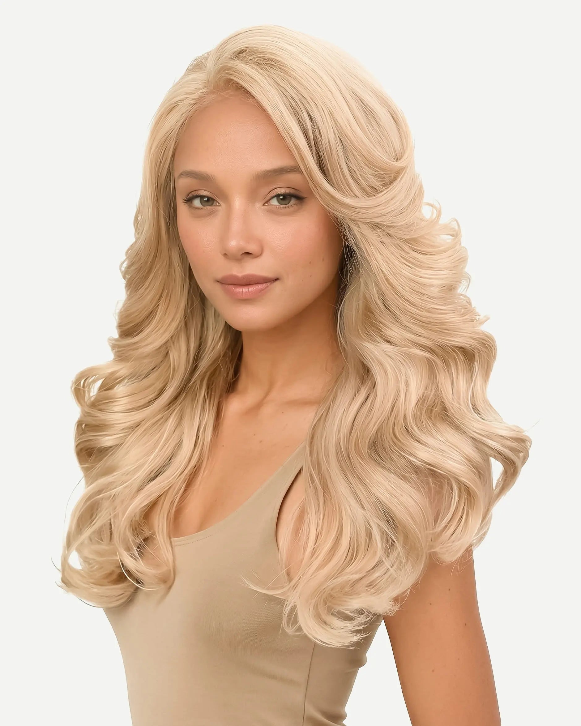 Premium Synthetic Full Wig With Skin Lyla 21"
