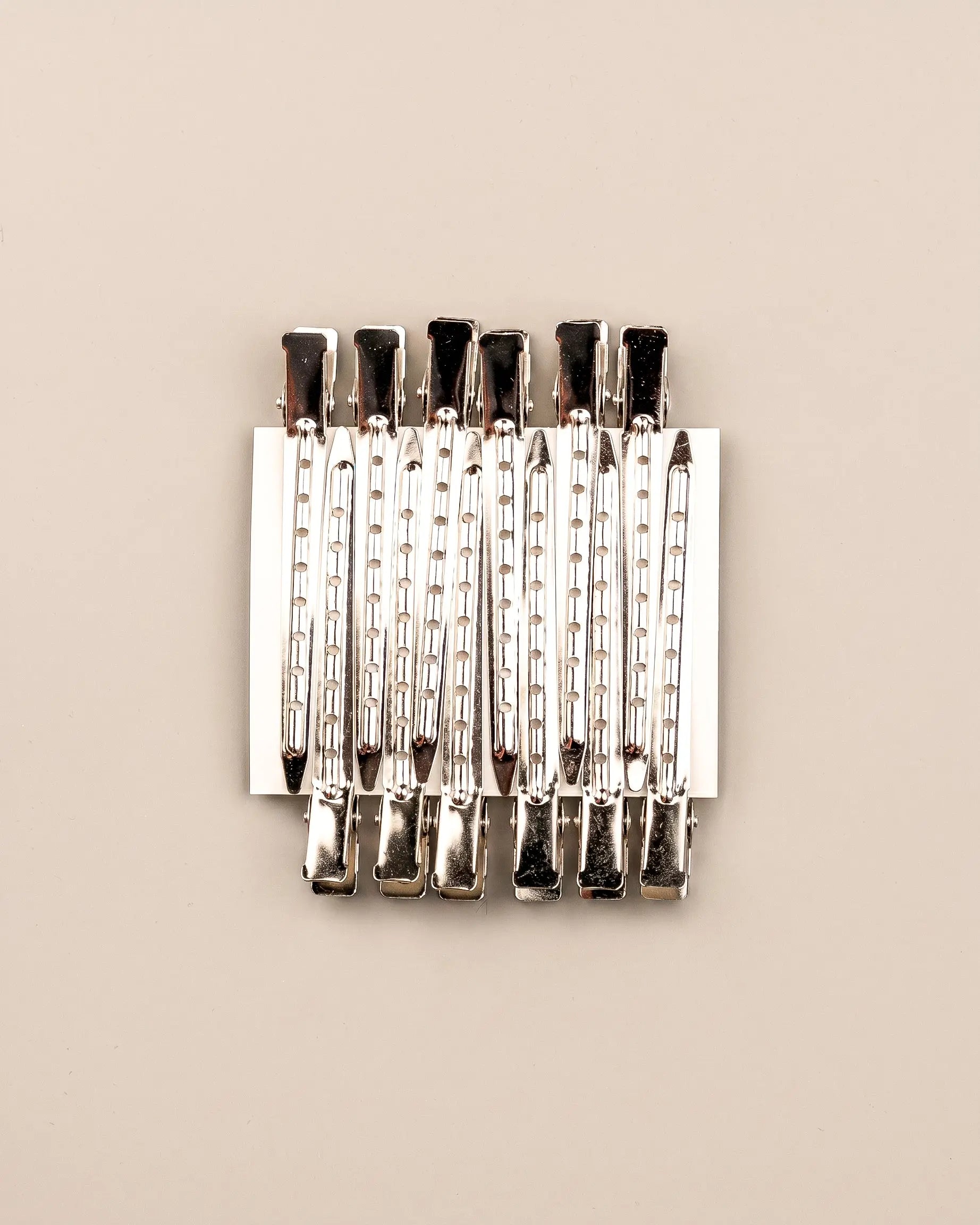 Diamond Metal Duckbill Clips (12 Pack) – Stainless Steel Sectioning Clips for Styling & Hair Extensions (3.5”)