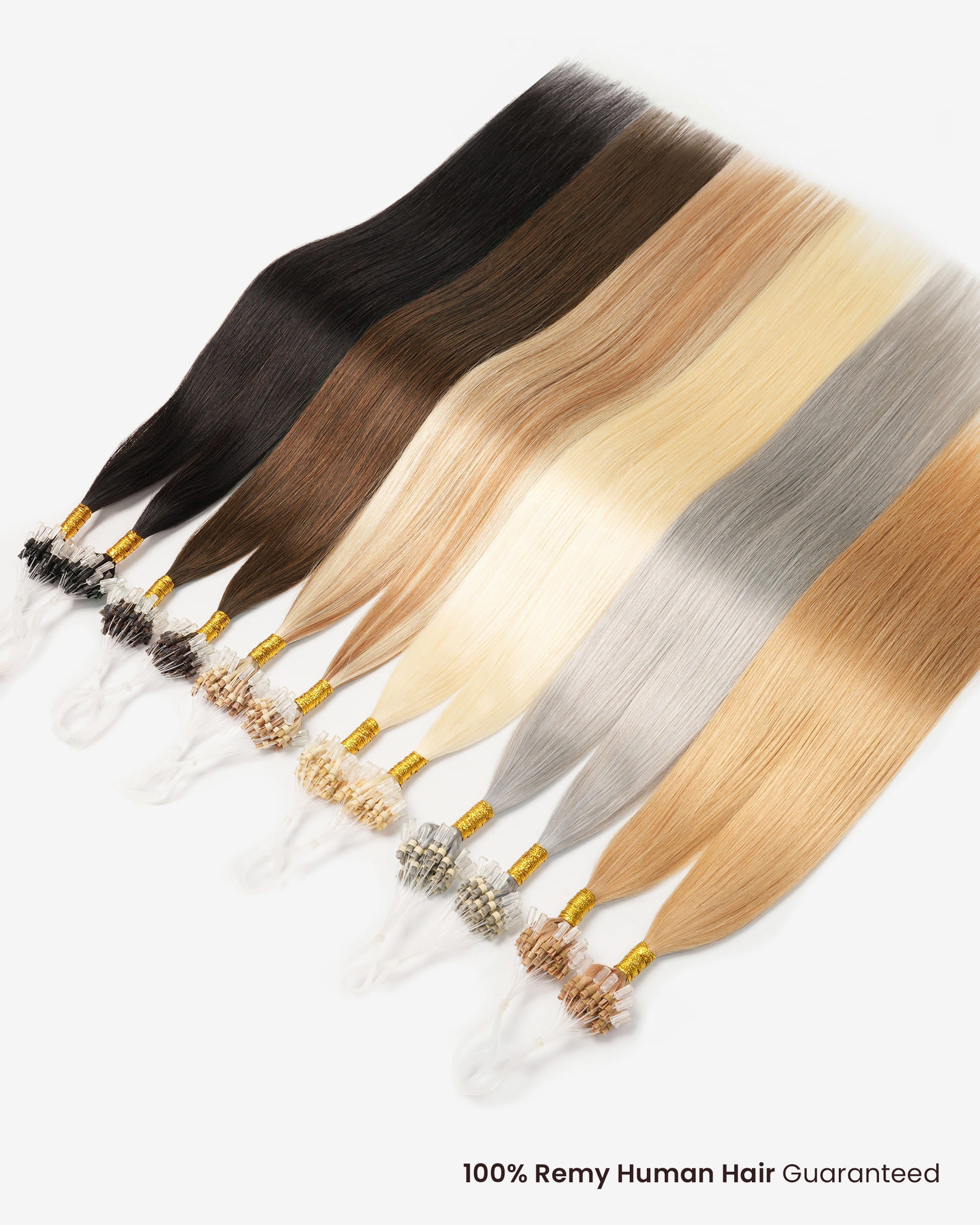 Micro Loop Hair Extensions Bronze Blonde #6