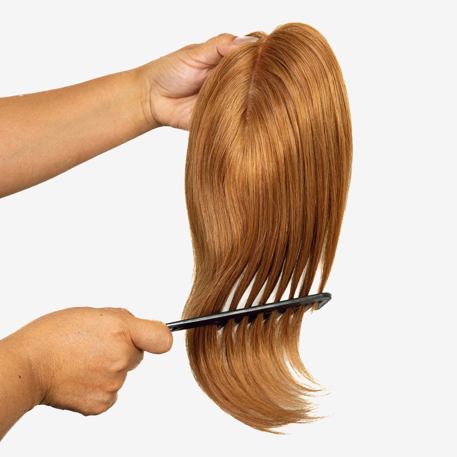 Morado Hair Premium_Human_Hair_Topper_Application_1