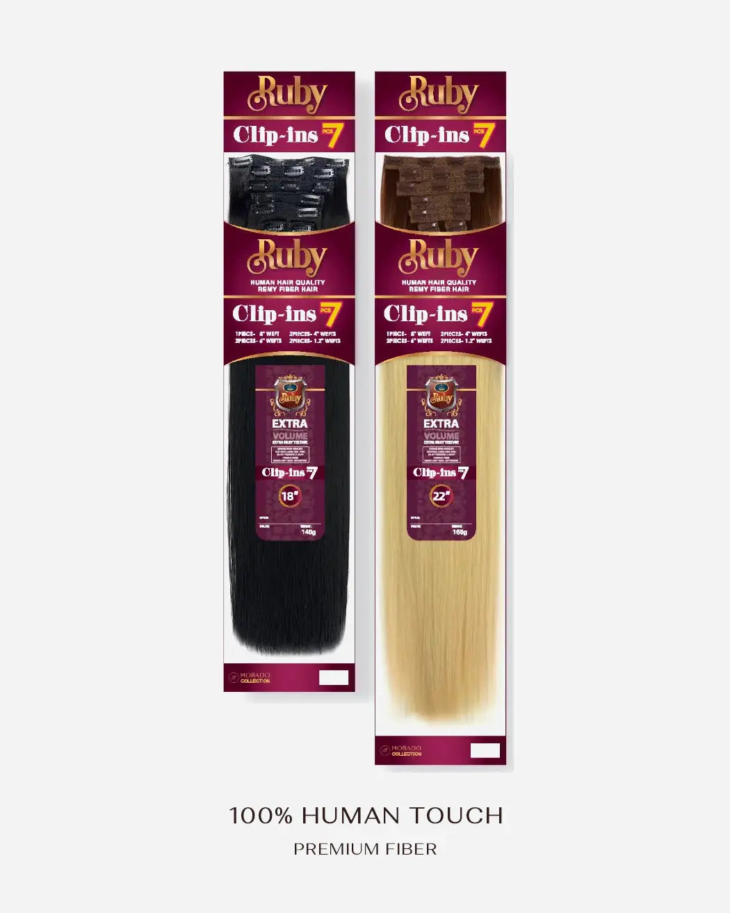 RUBY PREMIUM FIBER CLIP-IN HAIR EXTENSIONS 