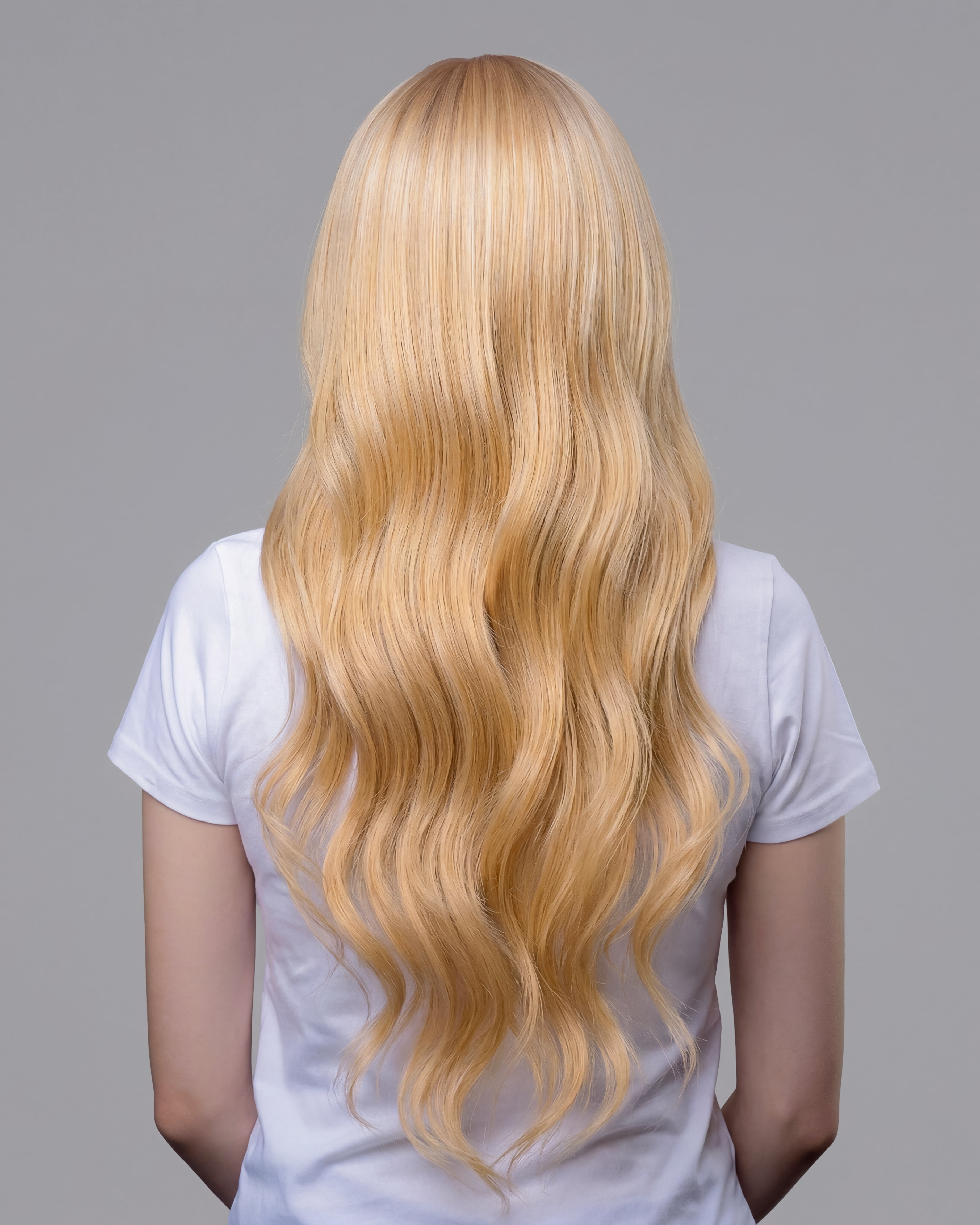 Remy Human Hair Extension Bronze Blonde with Platinum Blonde 6.613