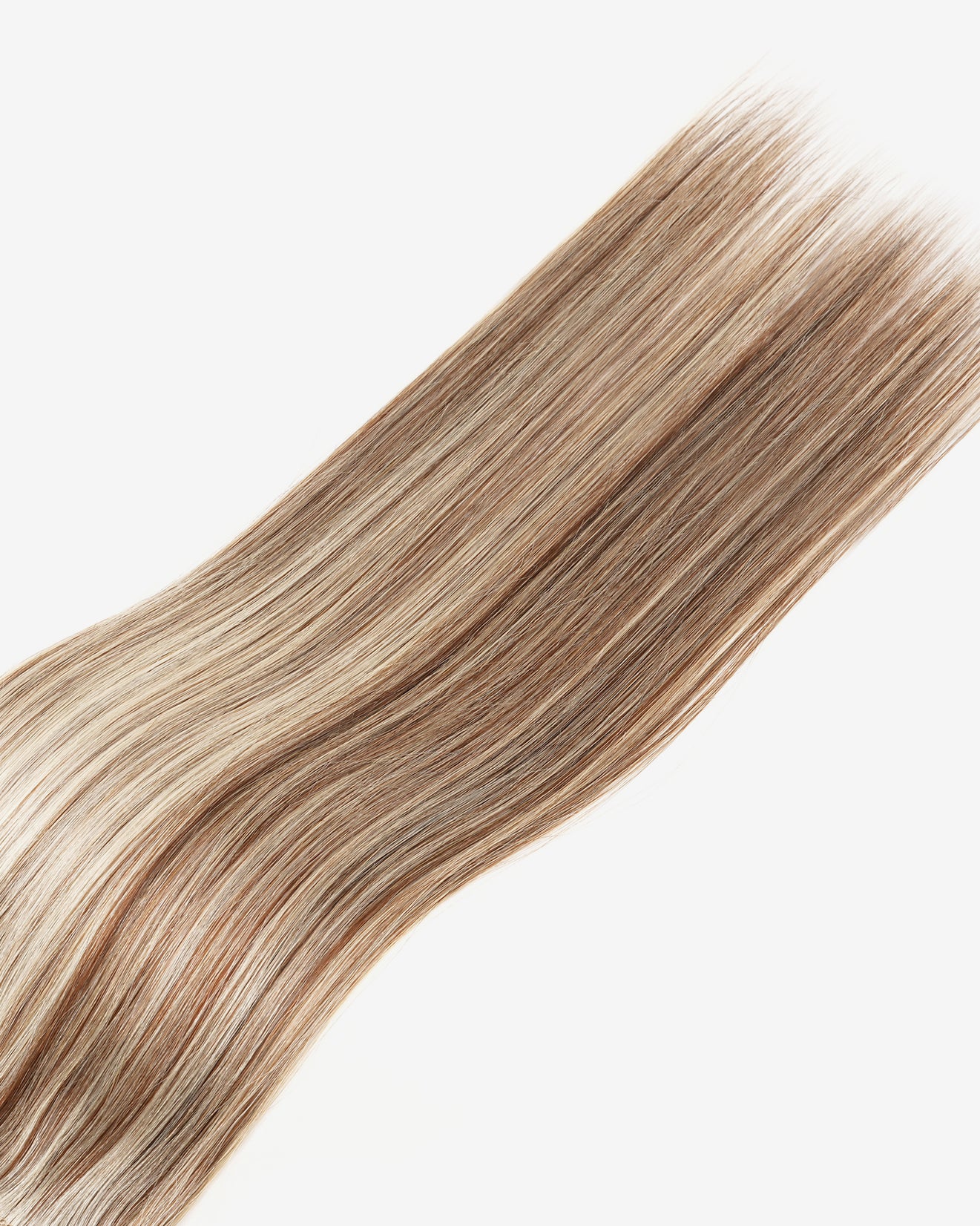 Remy Human Hair Extension Medium Brown with Platinum Blonde 4.613