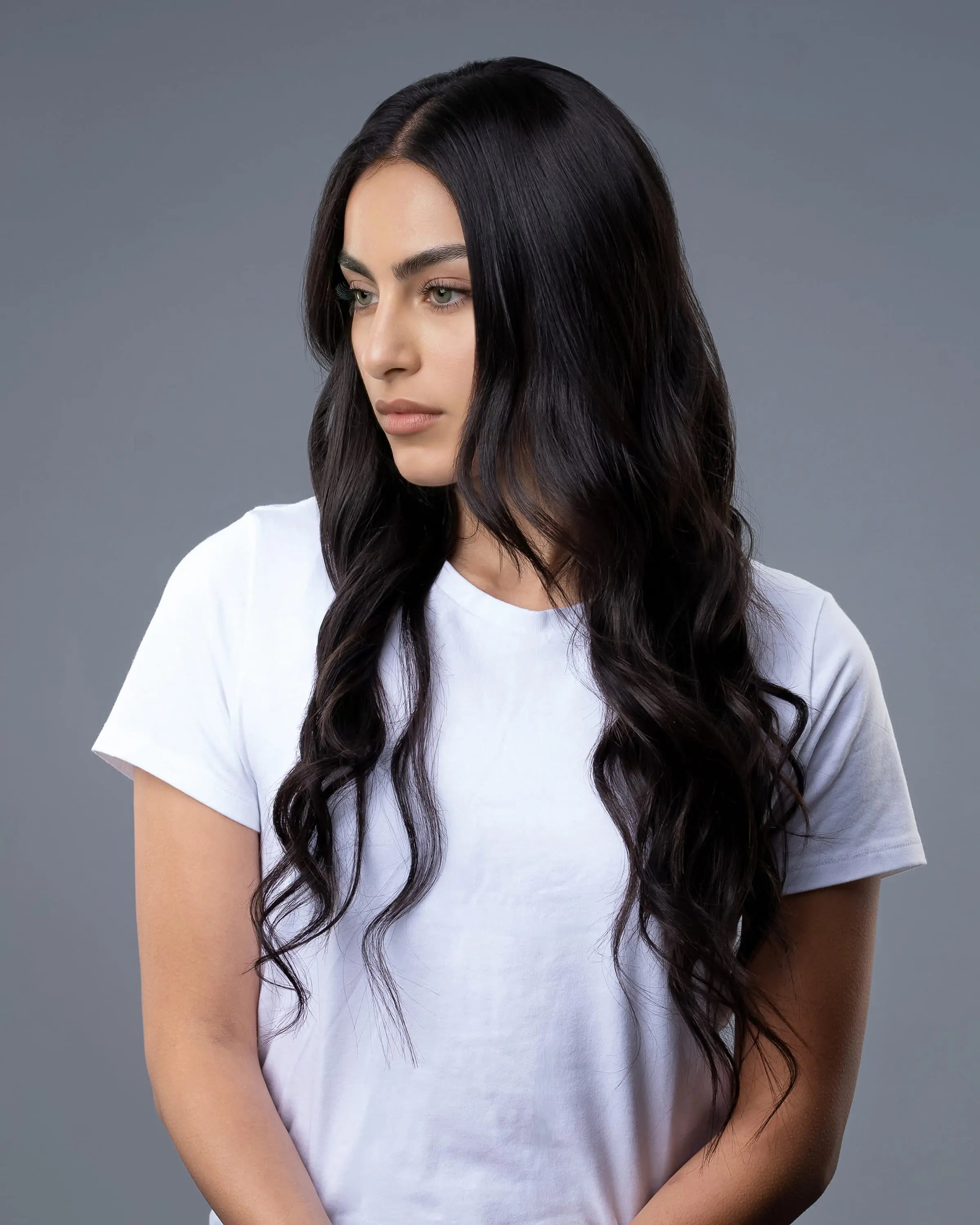 Remy Human Hair Extensions_Off_Black_1B