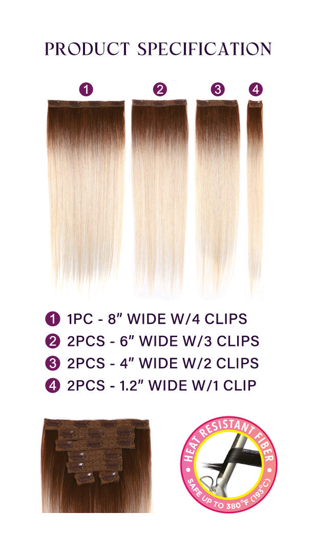 RUBY CLIP IN 7PCS SPANISH WAVE