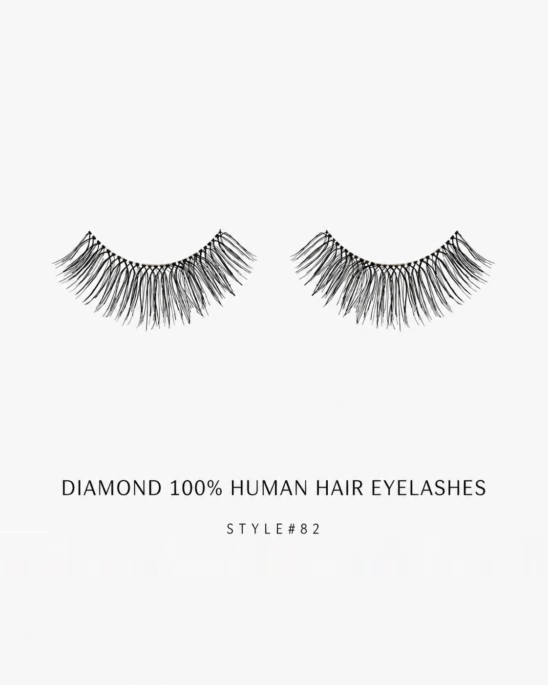 Human Hair Strip Eyelash Style 82