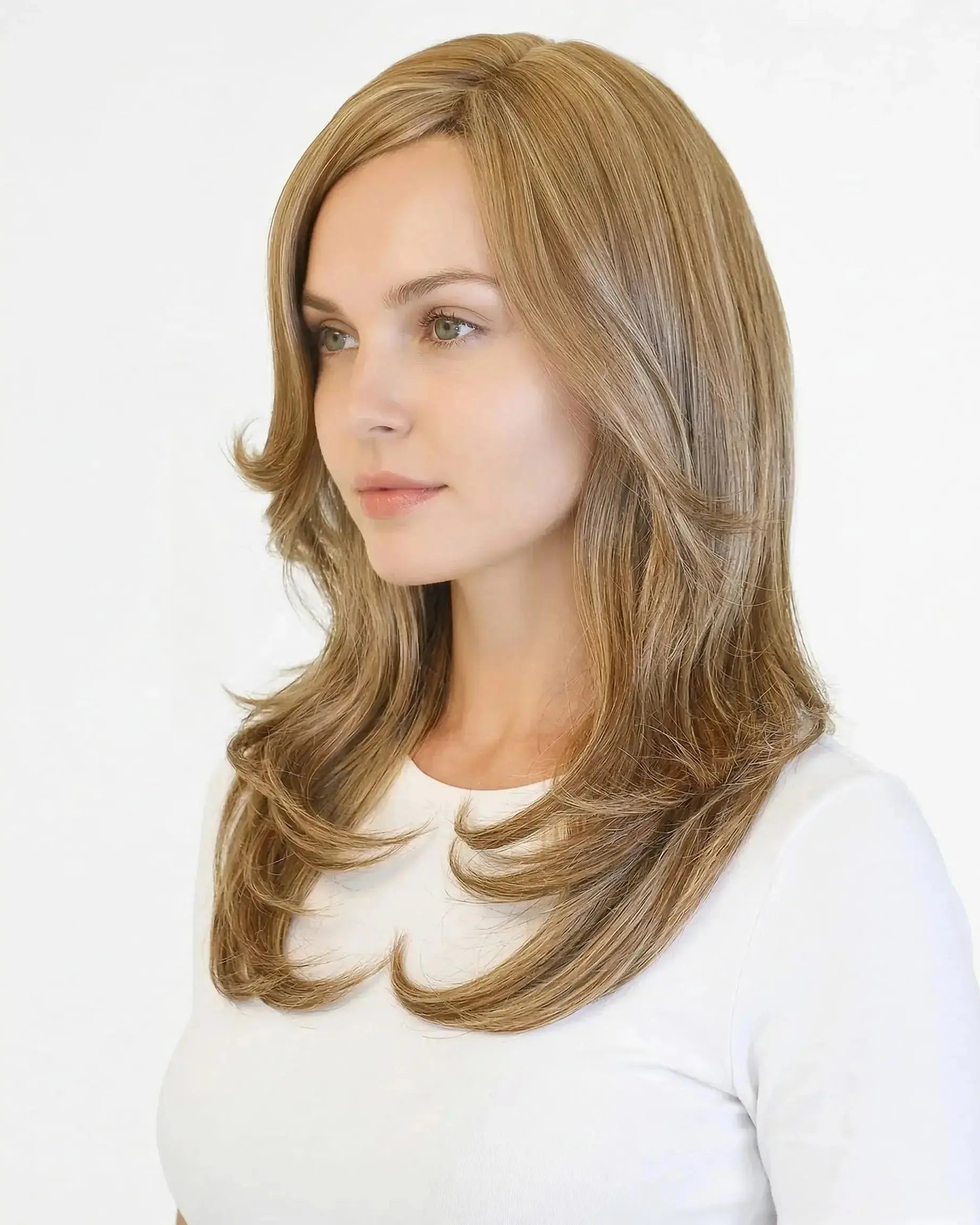 Premium Synthetic Full Wig With Skin Sol 21"