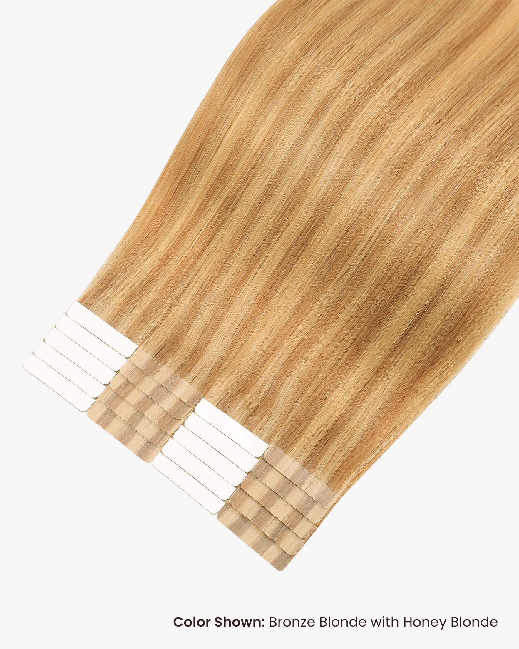 Tape-In Hair Extensions Natural Light Brown #8