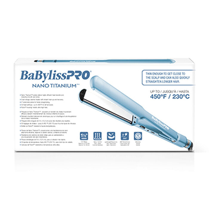 BABYLISSPRO NANO TITANIUM 1½" ULTRA-THIN FLAT IRON
