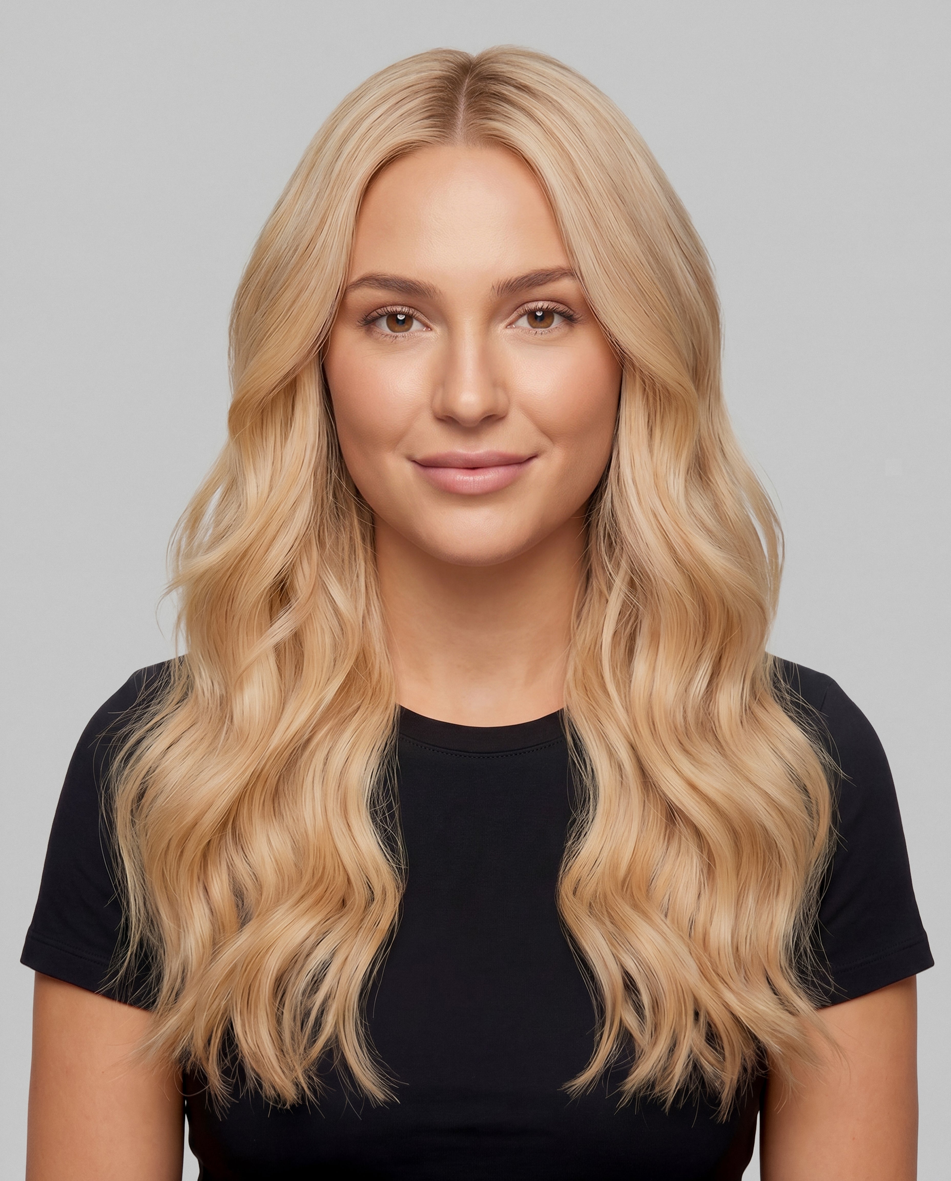 Clip-In Hair Extensions Bronze Blonde with Platinum Blonde #6/613