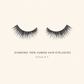 Diamond 100% Human Hair Eyelashes Style #1 – Handmade, Natural Look, Soft Bands, Reusable Lashes
