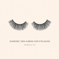 Diamond 100% Human Hair Eyelashes Style #117 – Handmade, Natural Look, Soft Bands, Reusable Lashes