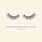 Diamond 100% Human Hair Eyelashes Style #47 – Handmade, Natural Look, Soft Bands, Reusable Lashes