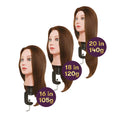 PRACTICE MANNEQUIN HEADS WITH CLAMP-100% HUMAN HAIR Global Morado Inc.