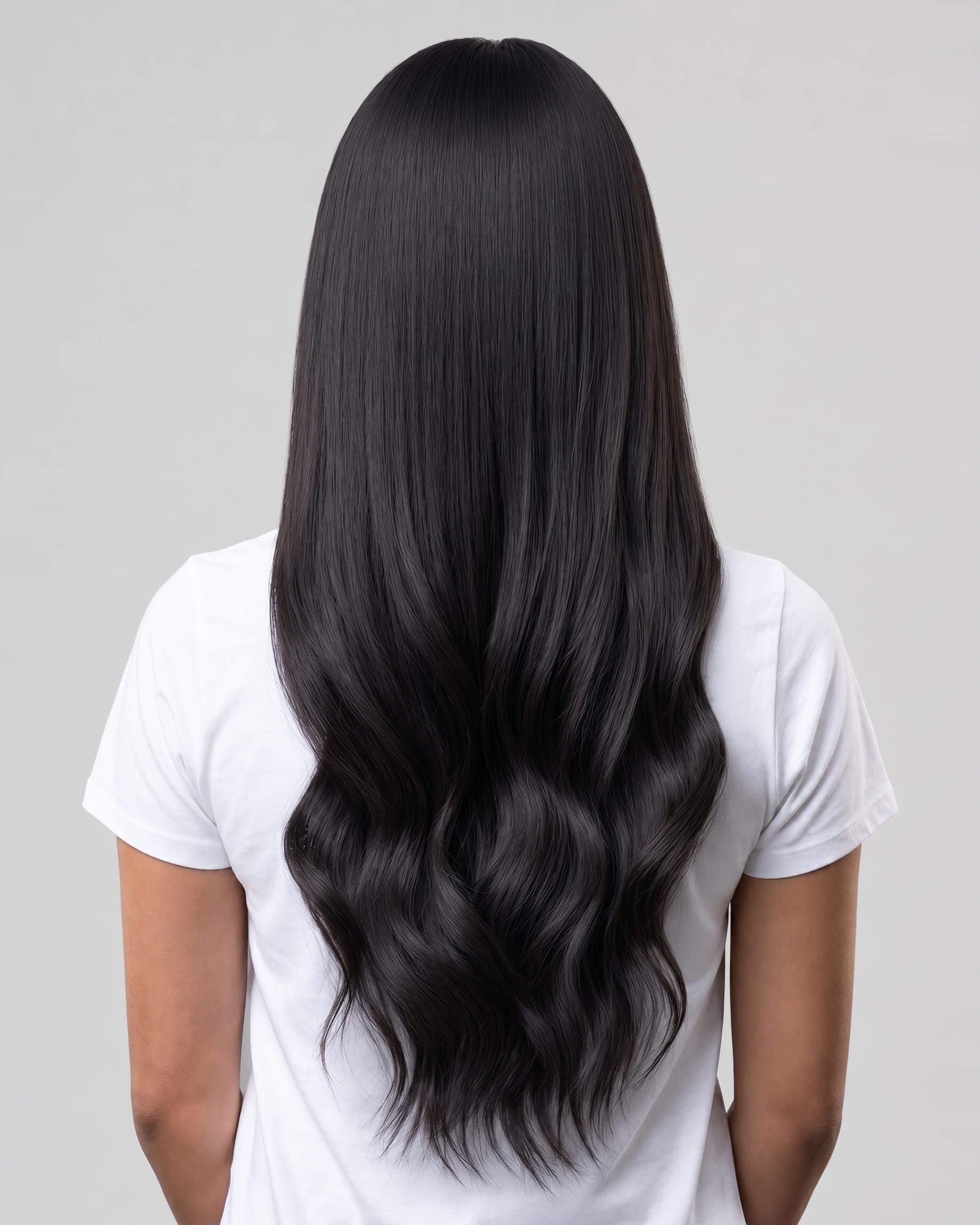 remy human hair extension 1B