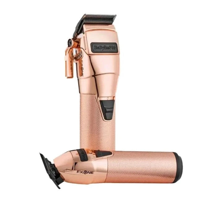 BaBylissPRO FXONE CLIPPER/TRIMMER PREPACK ROSE GOLD (Bonus! Free Dual Charger)