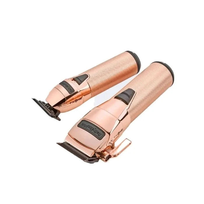 BaBylissPRO FXONE CLIPPER/TRIMMER PREPACK ROSE GOLD (Bonus! Free Dual Charger)