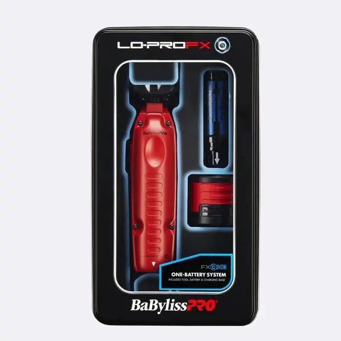 BaBylissPRO FXONE LO-PROFX CORDLESS TRIMMER MATTE RED BaBylissPro