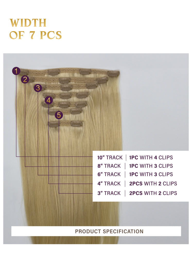 LUXURY CLIP IN EXTENSIONS 7PCS ULTRA SILKY