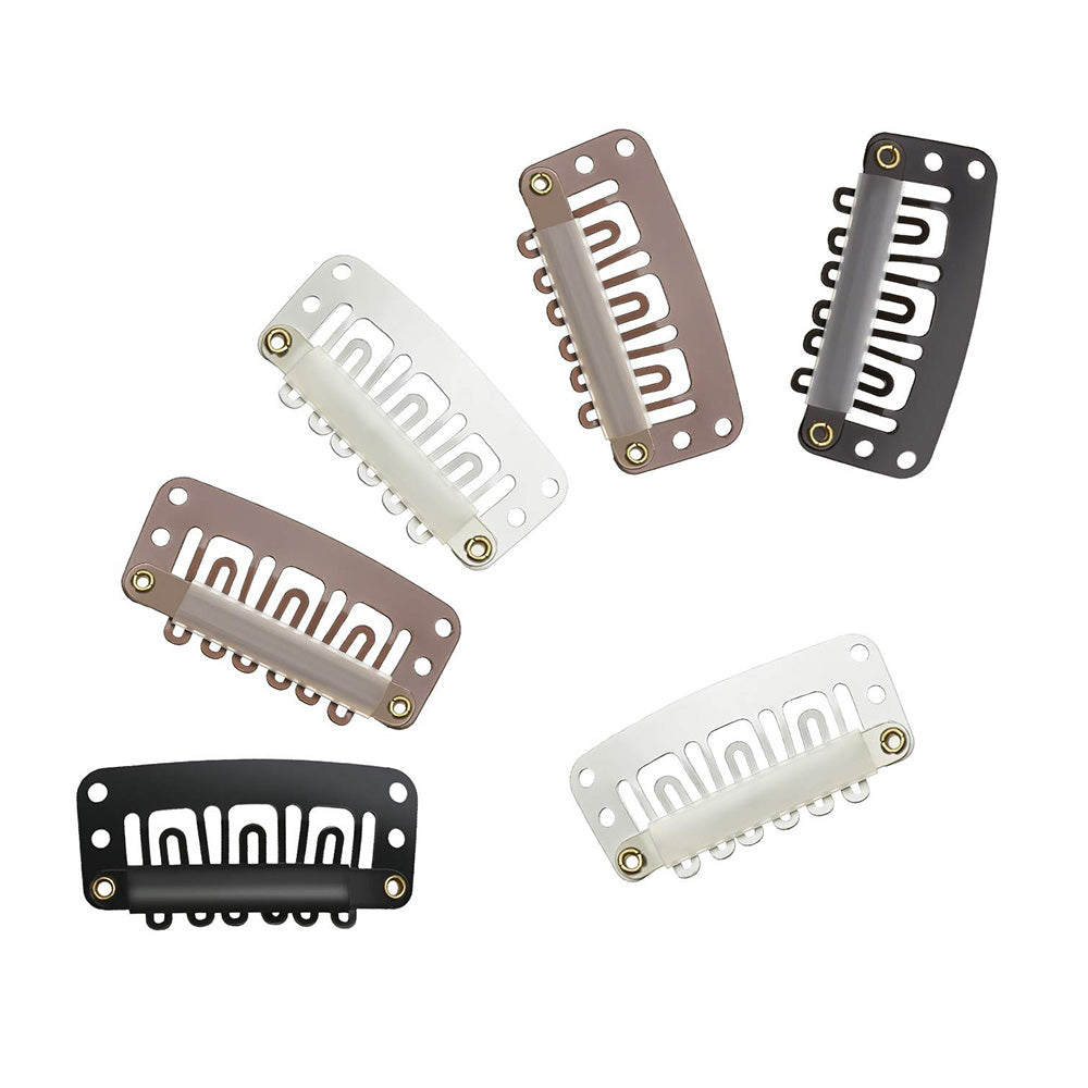 SNAP ON CLIPS FOR HAIR  EXTENSIONS 24ct
